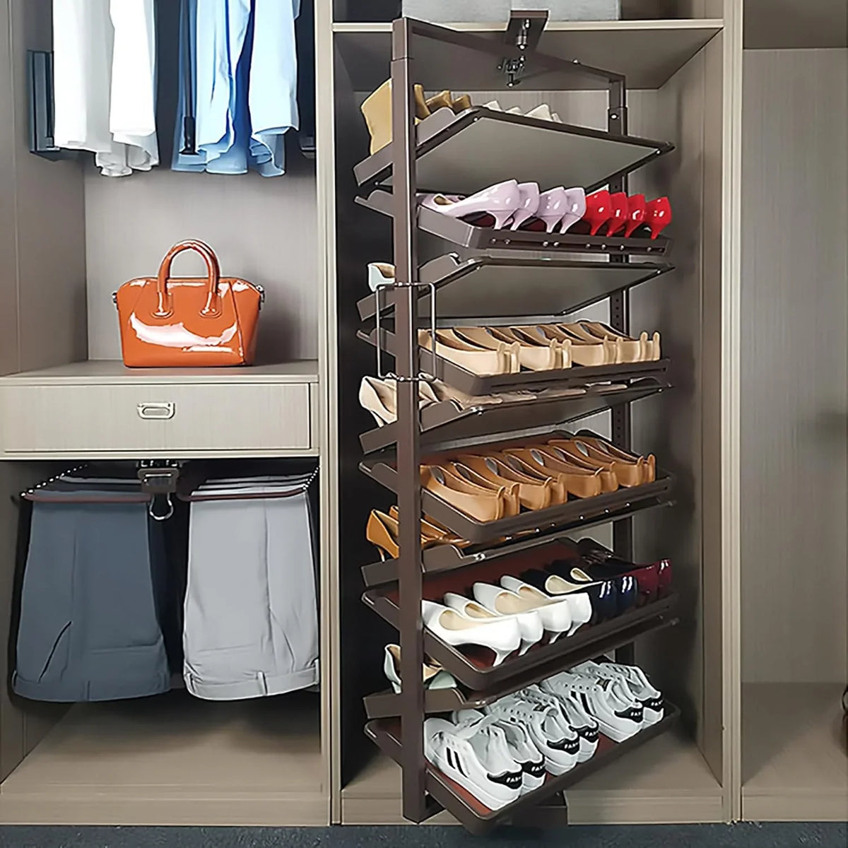 Rotating Shoe Rack,360° Rotating Vertical Shoe Rack,Free Standing Shoe Racks,15-Tiers Shoe Rack Organizer Shoe Storage Shelf For Entryway Living Room Hallway Shoe Cabinet. ( Size : Fifteen Layers )