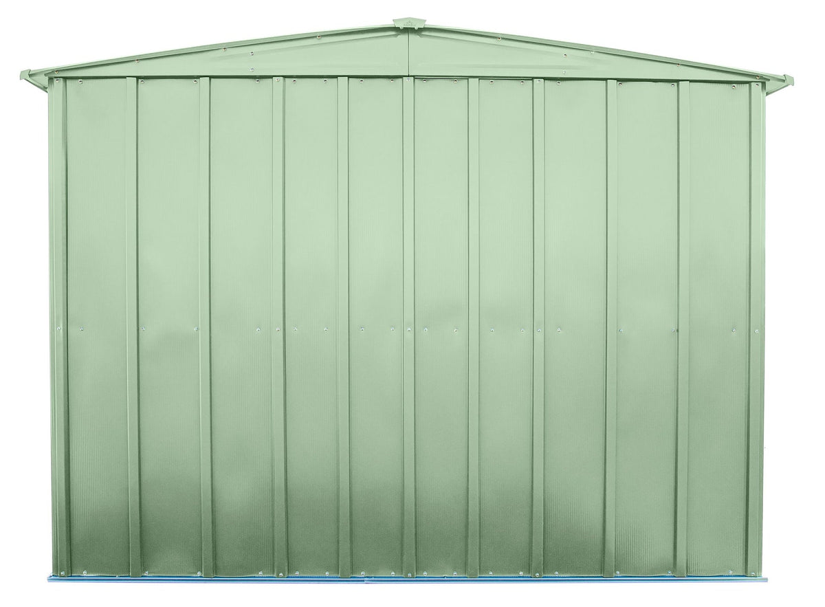 Arrow Classic Galvanized Steel Storage Shed, Sage Green, 8-ft x 6-ft