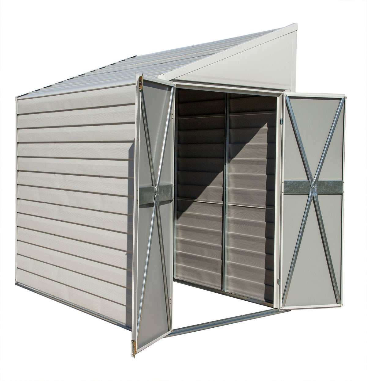 Arrow Yardsaver Electro Galvanized Steel Storage Shed, 4-ft x 7-ft