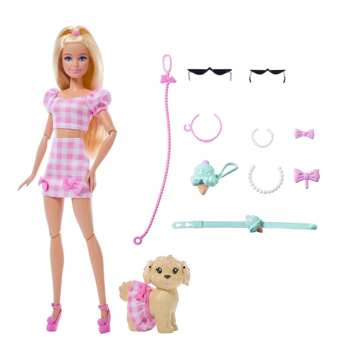 Barbie Twinning Looks Fashion Doll with Pet Dog and Accessories, Various Styles
