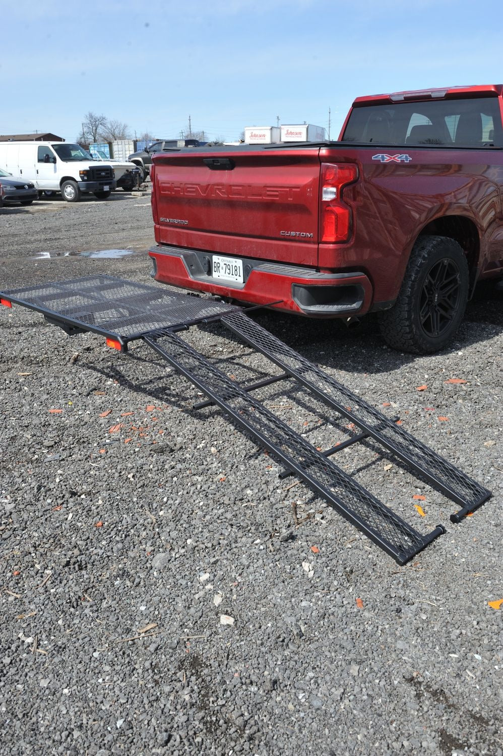 Black Bulldog Hitch Mount Adjustable Height Cargo Carrier