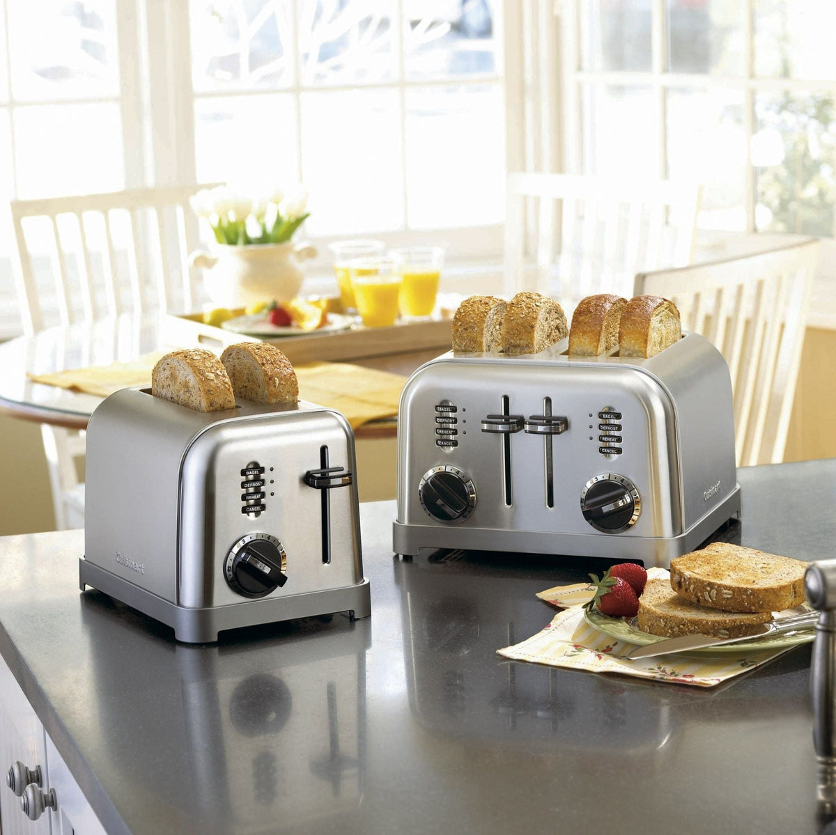 Cuisinart Metal Classic Toaster with 6 Settings, Stainless Steel, 4-Slices