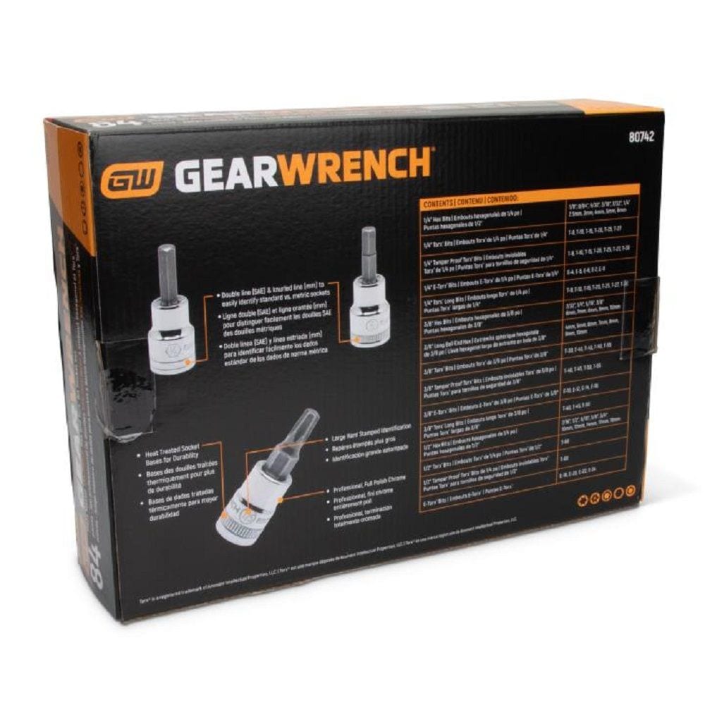 GearWrench Bit Socket Set, 84-pc, SAE/Metric