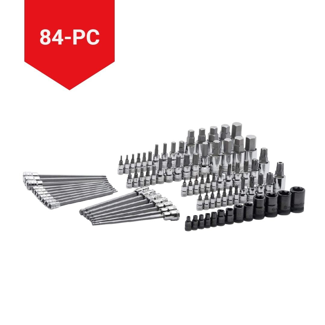 GearWrench Bit Socket Set, 84-pc, SAE/Metric
