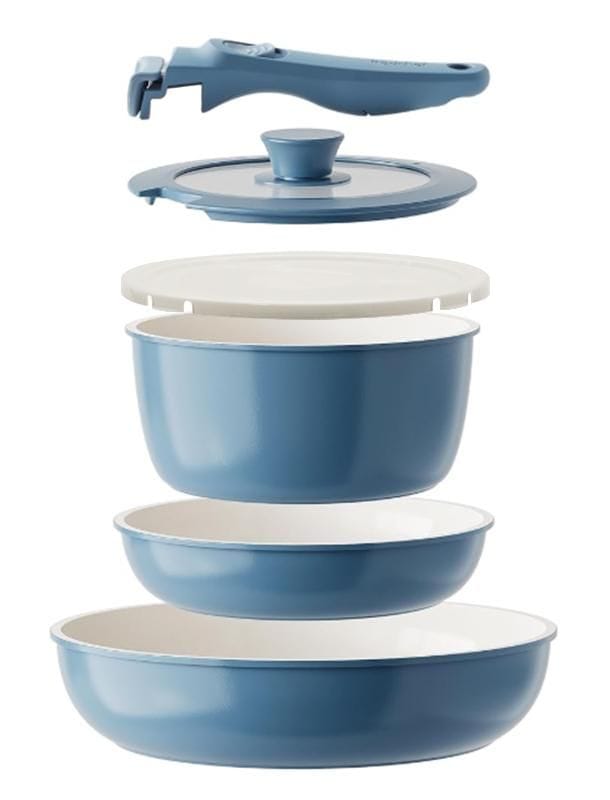 Heritage The Rock O Natural Kitchen Set with Detachable Handles, 6-pc