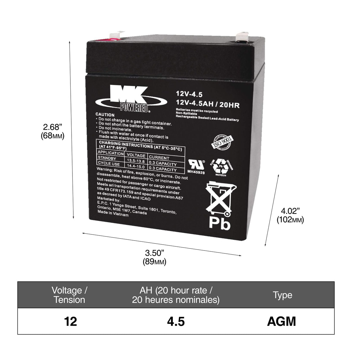 MOTOMASTER NAUTILUS AGM Group Size GC2 6-Volt Deep Cycle Battery