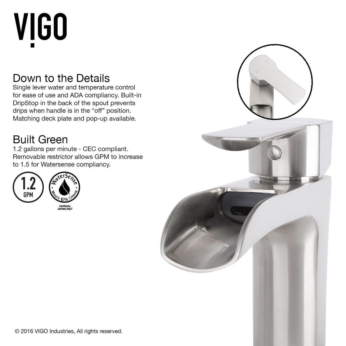 VIGO Glass Simply Silver Bathroom Sink/Basin Set with Niko Faucet and Round Vessel