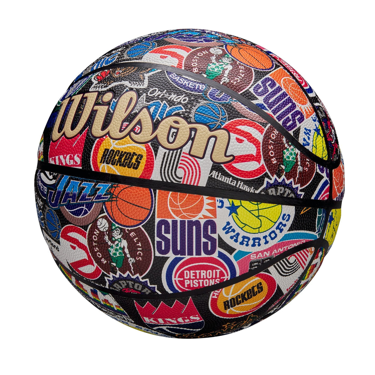 Wilson NBA All Team Retro Classic Composite Leather Basketball, Official Size