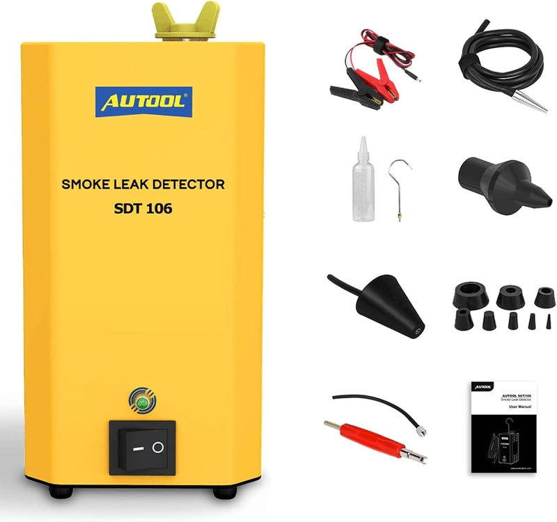 Smoke Machine Automotive Leak Detector,Evap Vacuum Smoke Diagnostic Tester,Pipeline Fuel Leakage Detector Compatible with 12V Vehicles L2