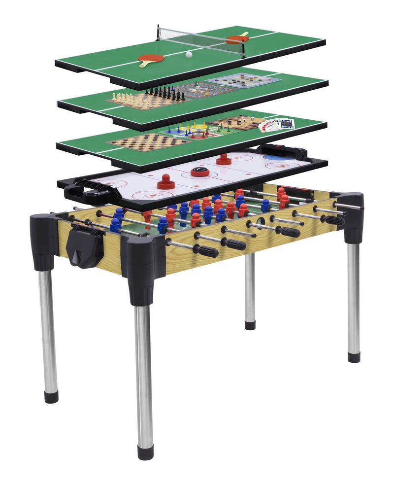 10-in-1 Space-Saving Battery-Powered Games Set/Table, 48-in Z4