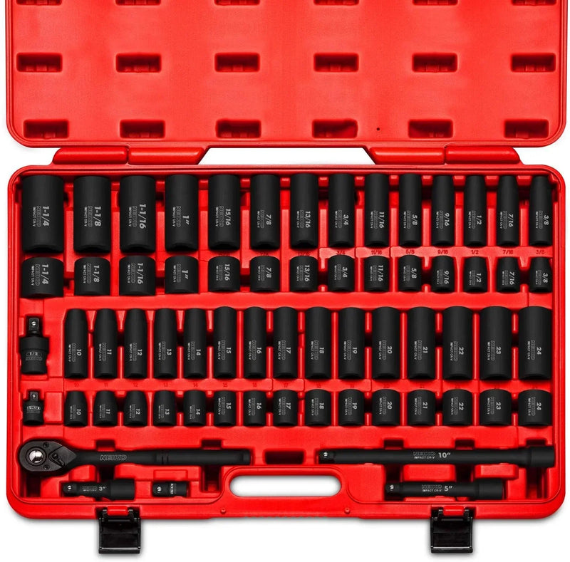 1/2" Drive Master Impact Socket Set, 65 Piece Z8