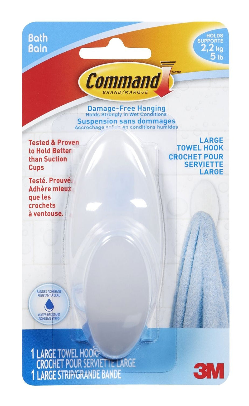 3M Command Large Bathroom Hook B0