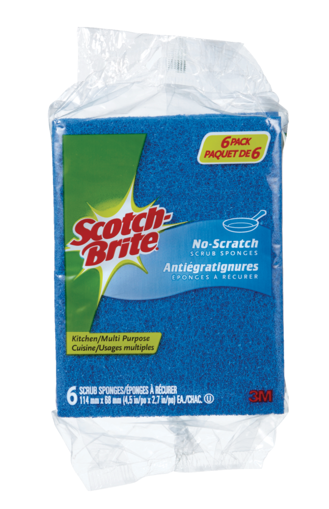 3M Scotch-Brite Non-Scratch All-Purpose Scrub Sponge, 6-pk U0