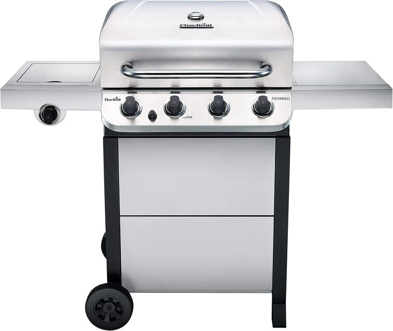 Performance Series Convective 4-Burner with Side Burner Cart Propane Gas Stainless Steel Grill - 463377319 G2