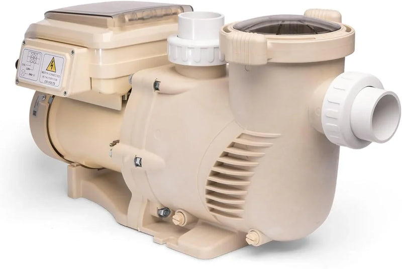 1.5HP Variable 2-Speed Swimming Pool Pump High Flow Above-Ground Swimming Pump Strainer w/ Slip on Fitting B4