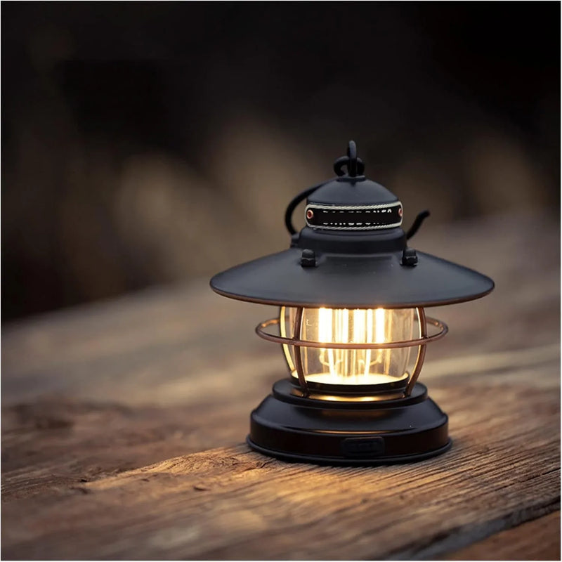 Outdoor vintage camping lamp, camping hanging tent lamp, portable lamp, LED lighting, emergency camping lamp, team hiking lamp, essential item for power outage camping. A2