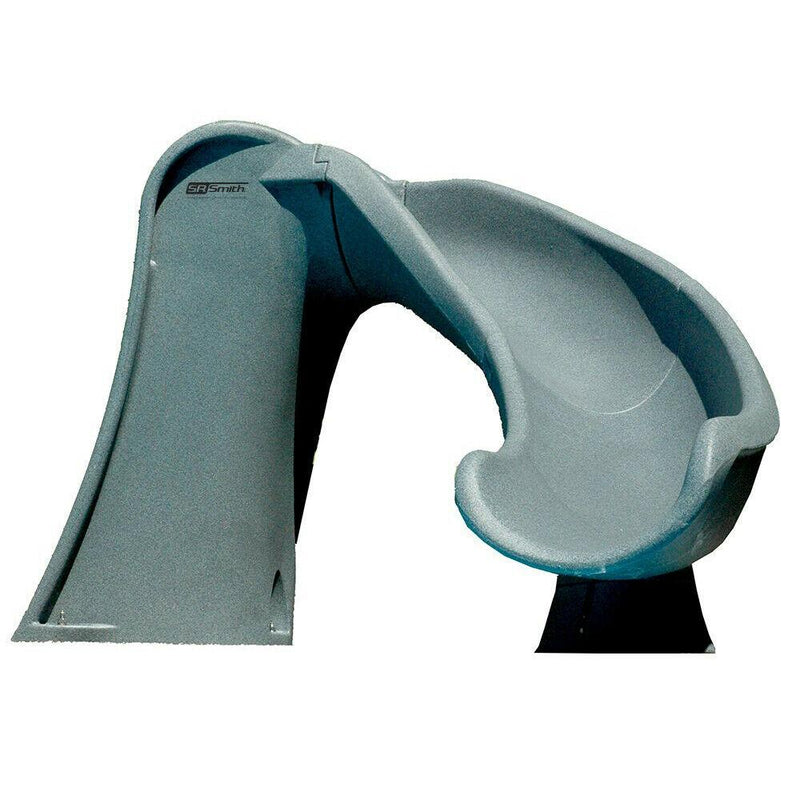 Cyclone Right Curve Swimming Pool Slide, Gray Granite N0