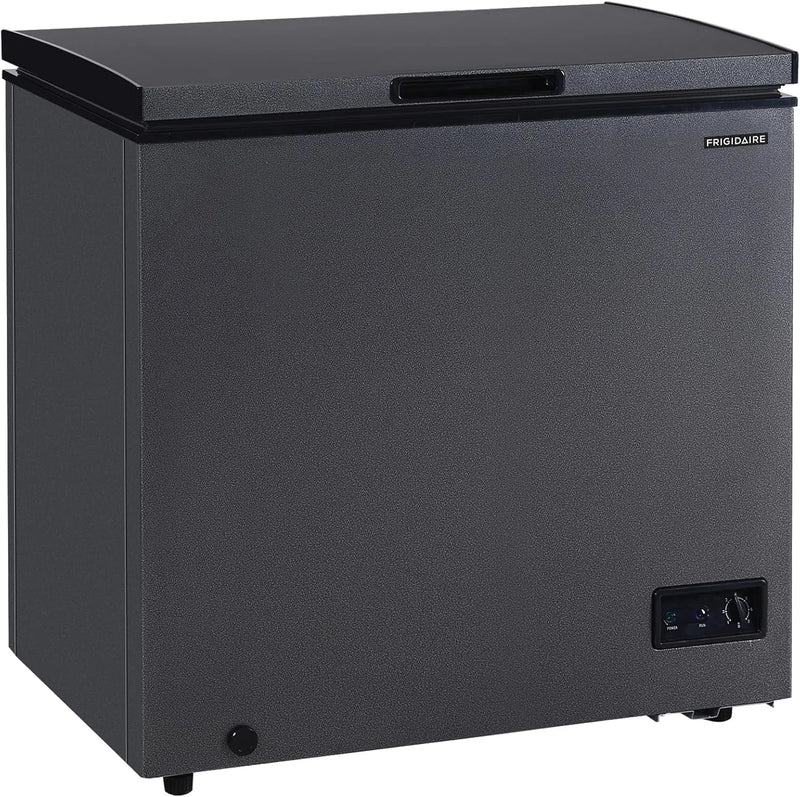 Frigidaire 7 Cu. Ft. Chest Freezer, Granita Finish, Adjustable Thermostat, Easy Defrost, Removable Basket H9