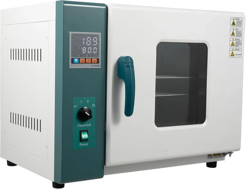 110V 1000W Horizontal Electric Blast Drying Oven 45L/12Gal Lab Forced Air Convection Drying Oven with Intelligent Temperature Controller for Industrial, Schools, Research Institutes Q3