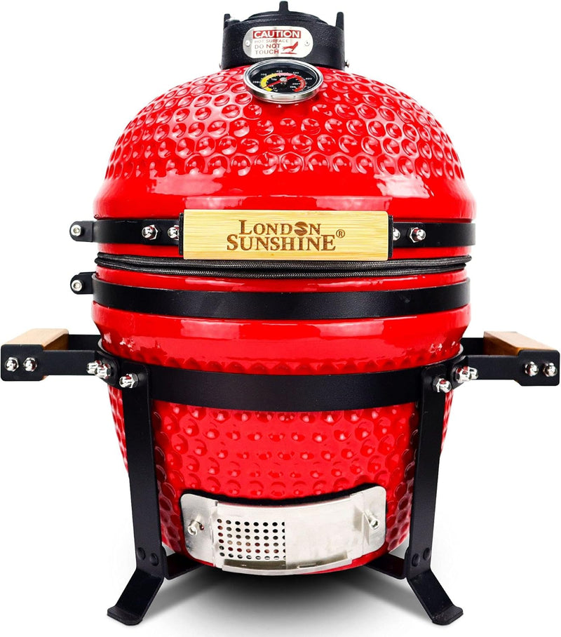 13-inch ceramic Kamodo charcoal barbecue grill - red S0
