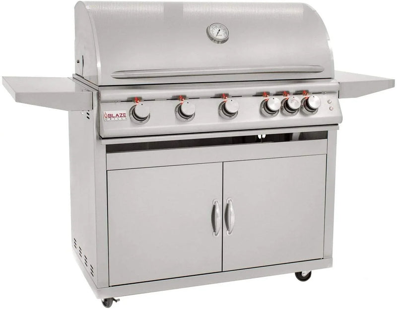 Blaze Freestanding Grill with Lights (BLZ-5LTE2-LP-BLZ-5-CART), 40-inch, Propane Gas U8
