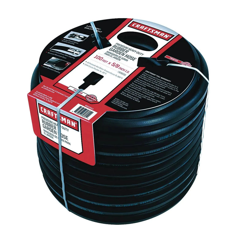 Craftsman Premium Rubber Garden Hose, 100ft. x 5/8. inch E3