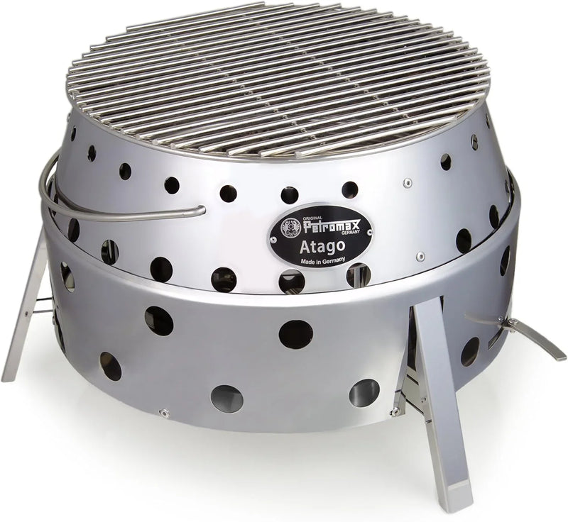 Portable camping grill - Stainless steel material - Charcoal mode - Outdoor type - Portable B4