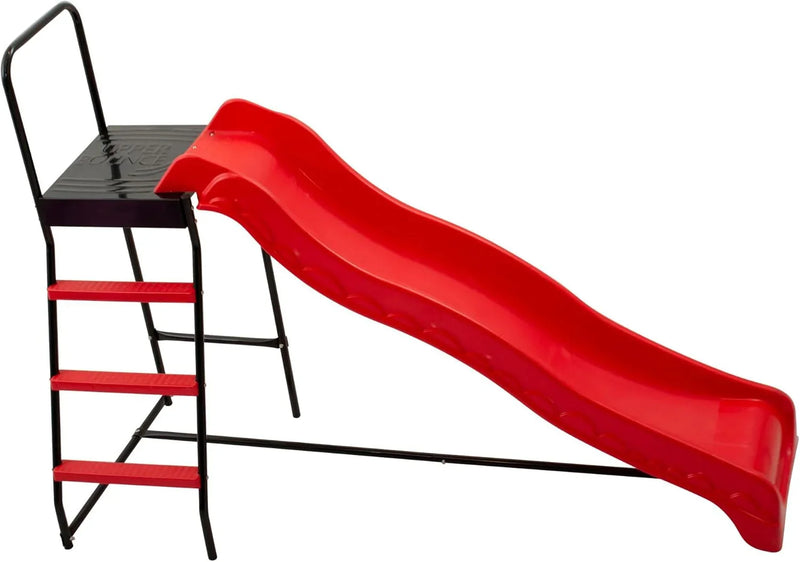 Trampoline Step N Slide | Fun Indoor & Outdoor Ladder and Wave Slide Set – Perfect for Round or Rectangle Trampolines with or Without Net W7