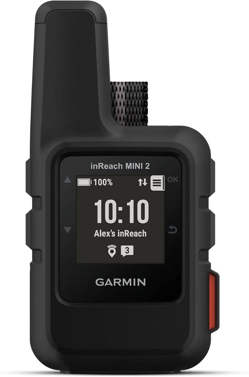 Compact and portable satellite communication device, suitable for hiking use, in orange color L8