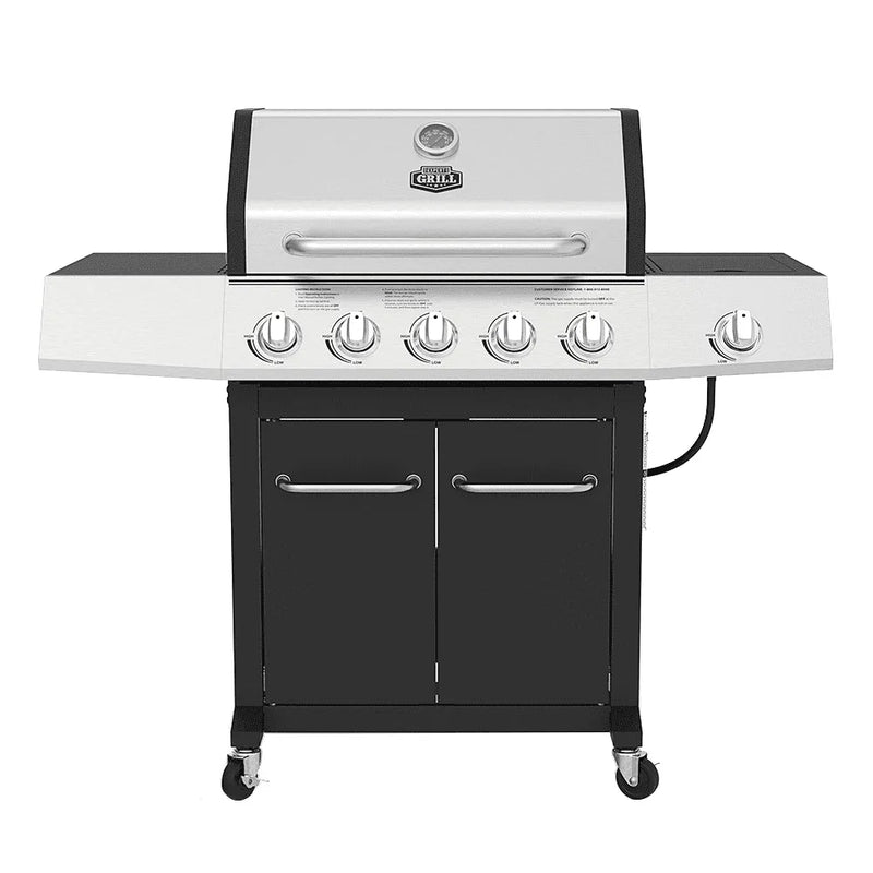 Burner Propane Gas Grill with Side Burner P0