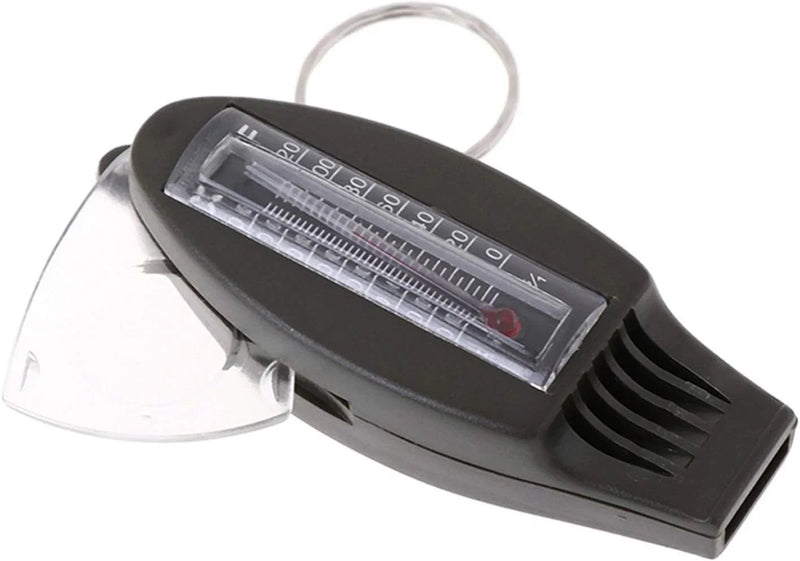Multifunctional 4 In1 Compass Thermometer Whistle Magnifier for Traveling Camping Hiking Climbing Outdoor Sports O4