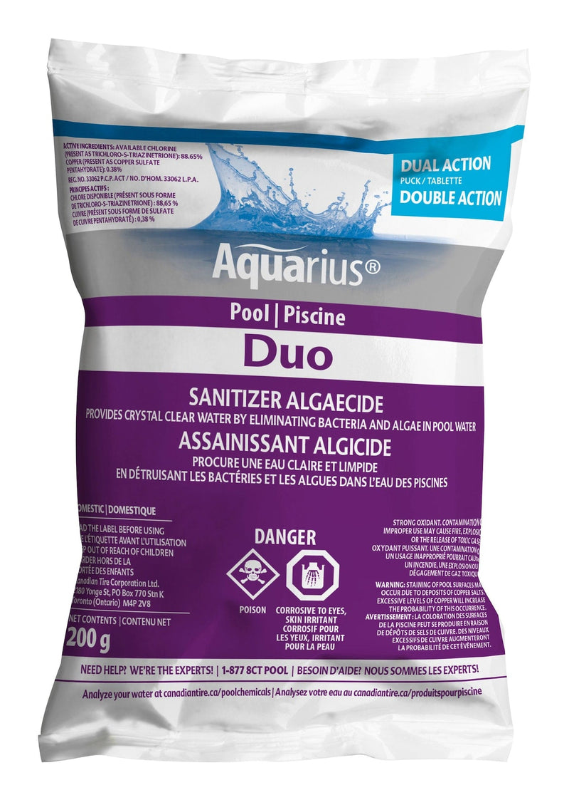 Aquarius Duo Pool Sanitizer & Algaecide, 200-g Z7