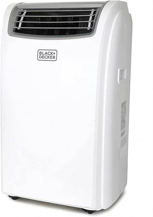 BLACK DECKER 14,000 BTU Portable Air Conditioner with Heat and Remote Control, White J6