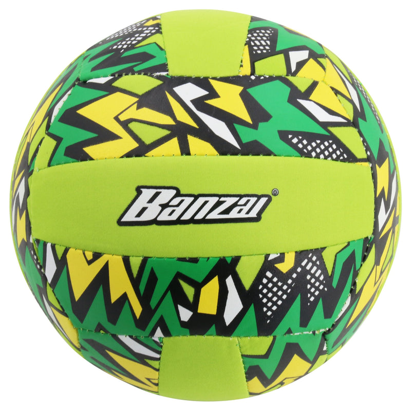 "Banzai" Aqua Inflatable Wet or Dry Volley Ball Toy, Multi-Coloured, Ages 5+, for Beach/Pool Fun Activities H3