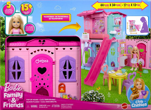 Barbie Club Chelsea Pop-Up House Playset with Accessories Y1