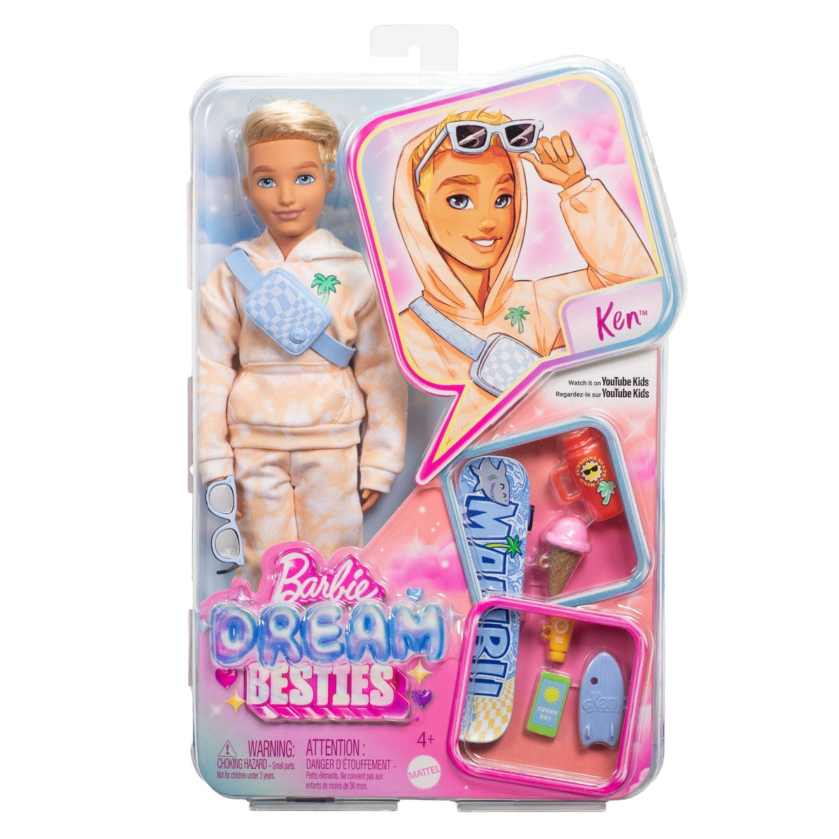 Barbie Dream Besties Ken Doll with Accessories, Assorted Styles