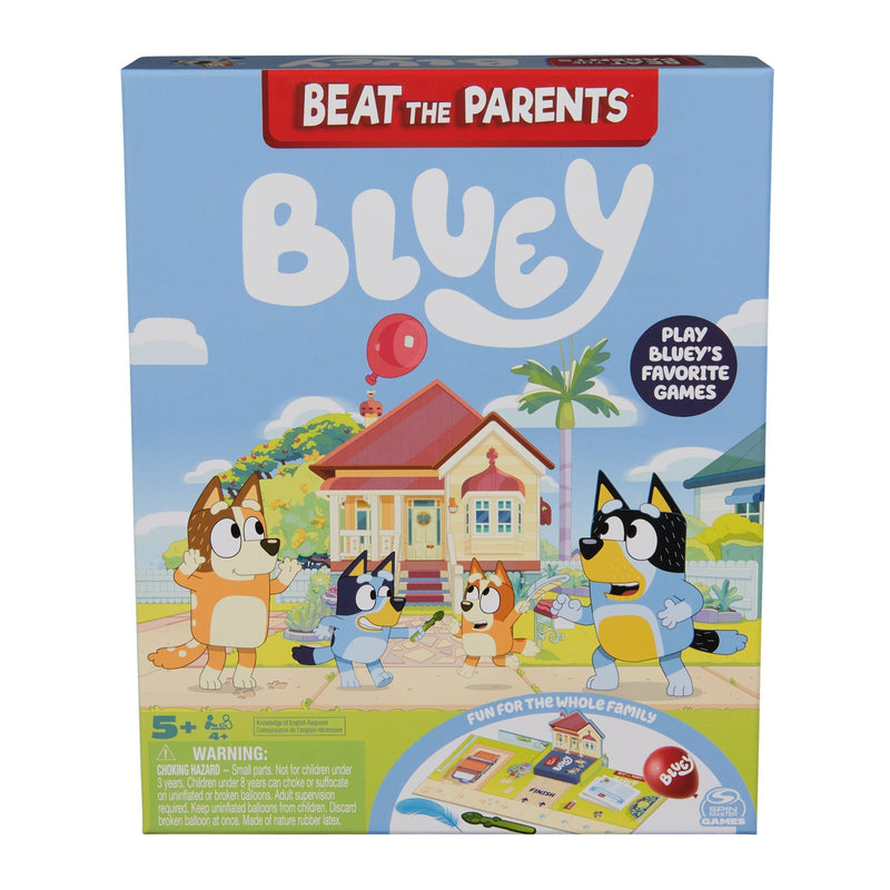 Beat the Parent Bluey Family Board Game, English Edition Q7
