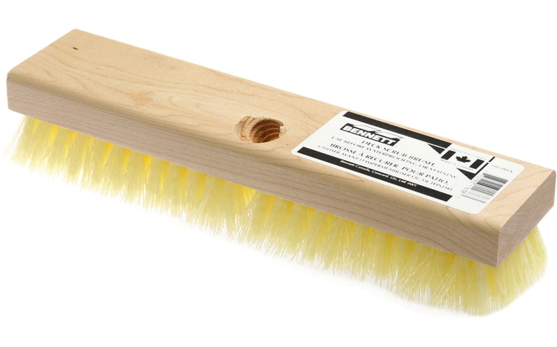 Bennett Female Threaded Deck Scrub Brush, 10-in S5