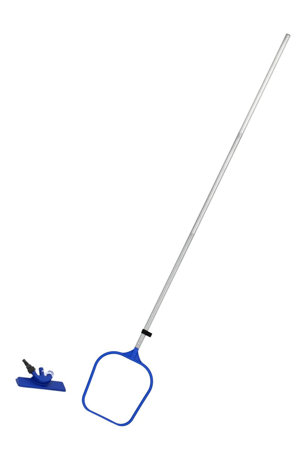 Bestway Pool Hydro Cleaning Above Ground Pool Maintanance Kit with Vacuum, Skimmer & Pole W9