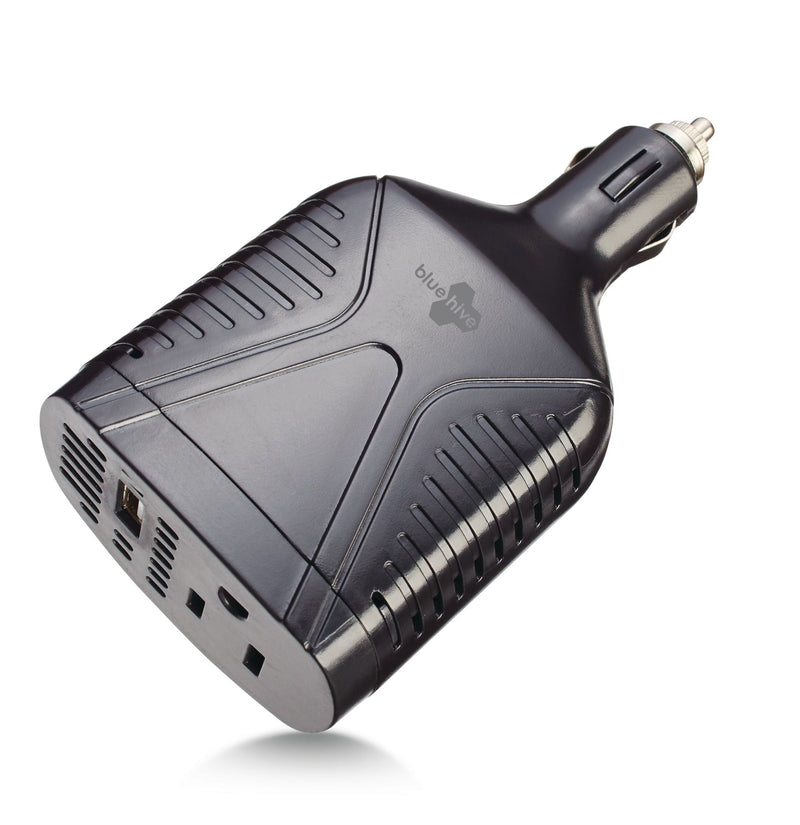 Bluehive 75W Car Power Inverter with USB Port X2