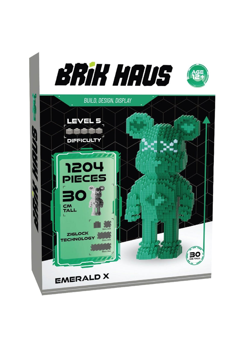 Brik Haus Green Bear Construction Set, Small M8