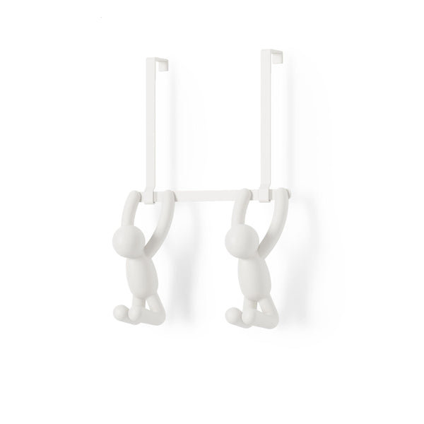 Buddy Over The Door Double Hook, White C1