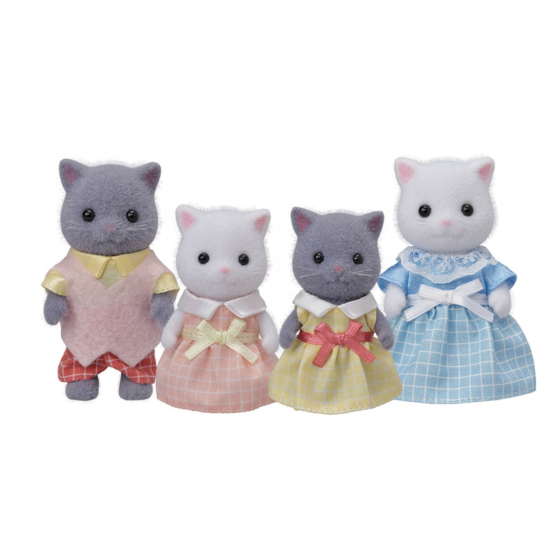 Calico Critters 4-Member Family Collectible Doll Figures for Ages 3+, Various Figures F5