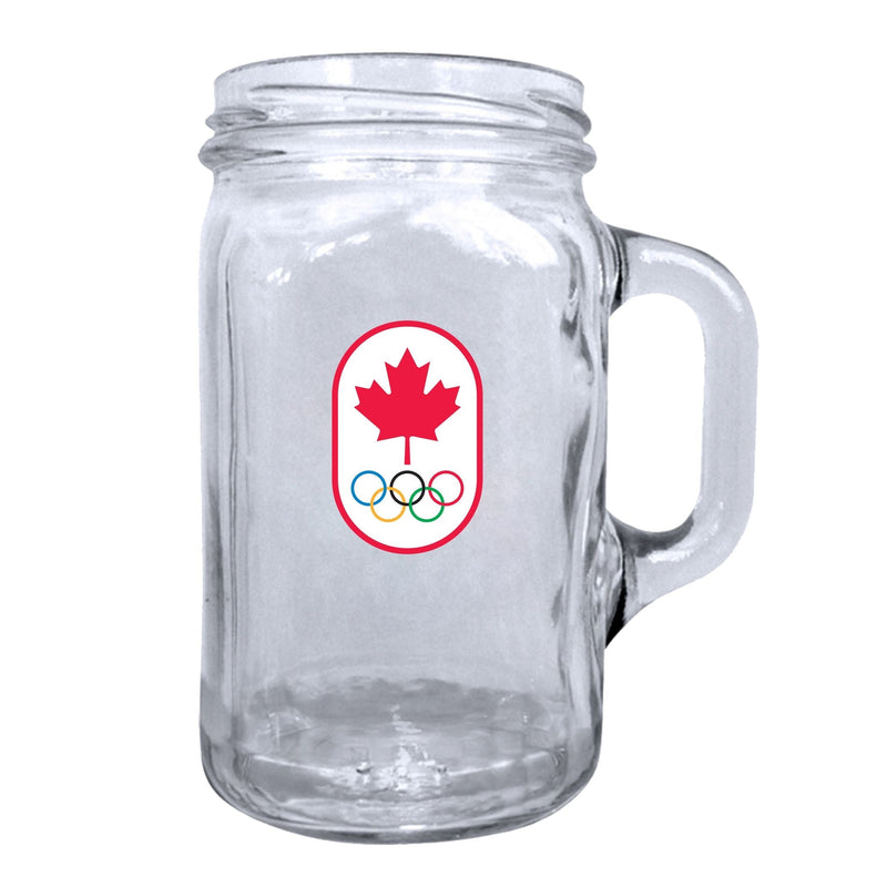Canadian Olympic Team Mason Jar Mug Pint Glass For Fans/Collectors, 16.5-oz C7