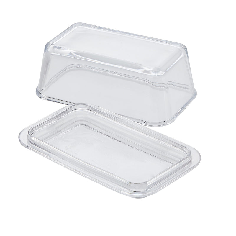 CANVAS Glass Butter Dish, 1-lb Butter Capacity, With Lid, Dishwasher Safe U9