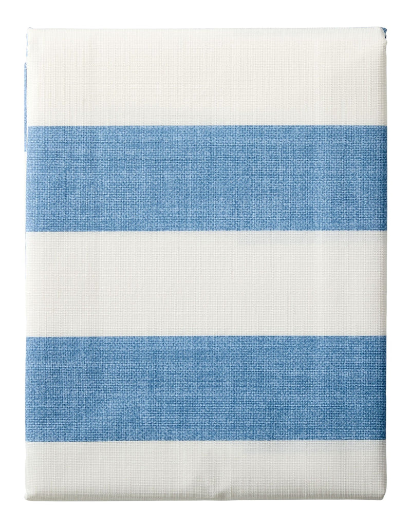 CANVAS Indoor/Outdoor Stripe PEVA Table Cloth, 60-in x 84-in G6