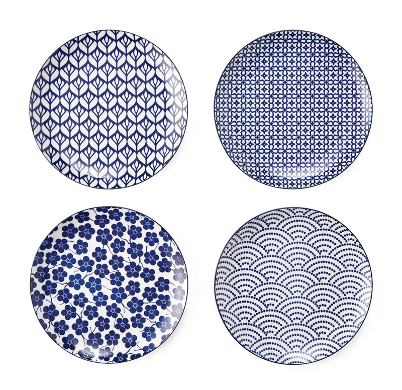 CANVAS Patterned Porcelain Side Plates Serveware Set, 4-pk N7