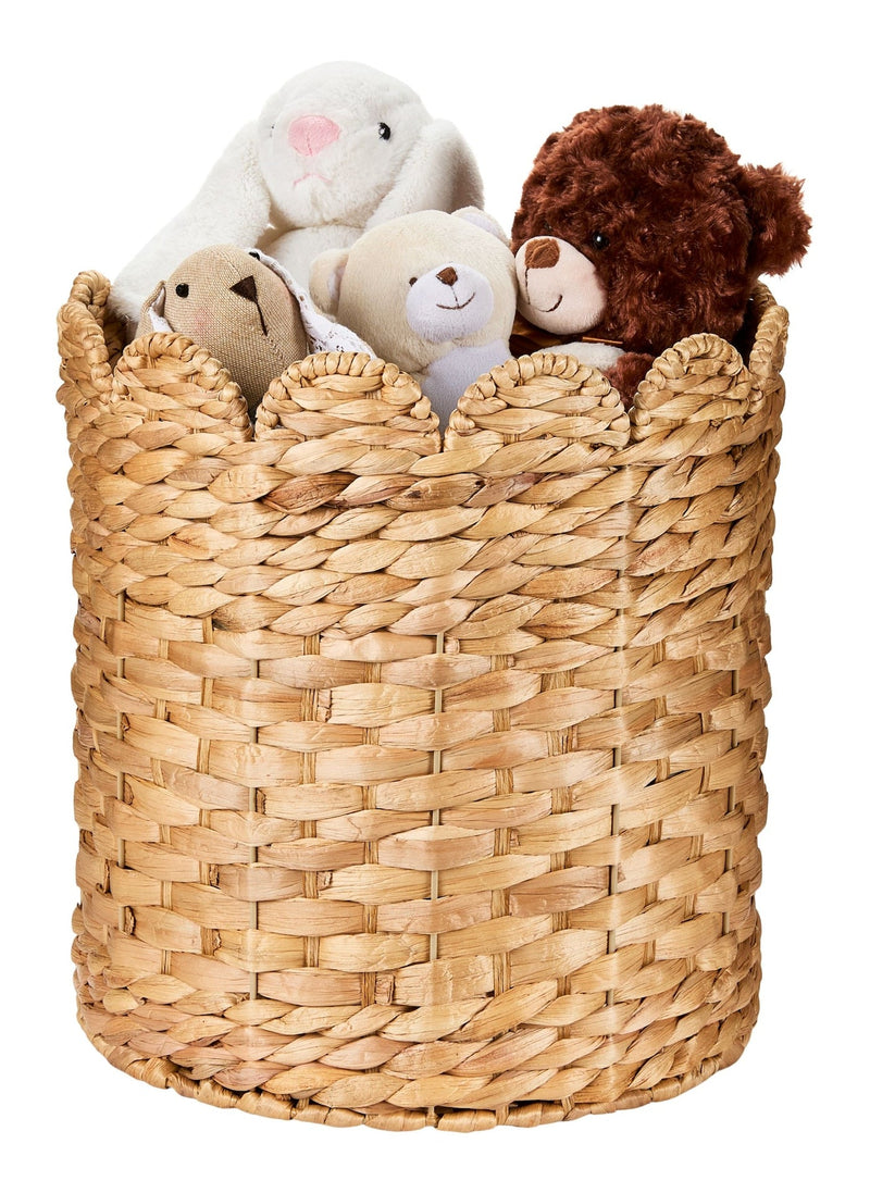 Canvas Sadie Woven Tall Water Hyacinth Storage Basket Y2