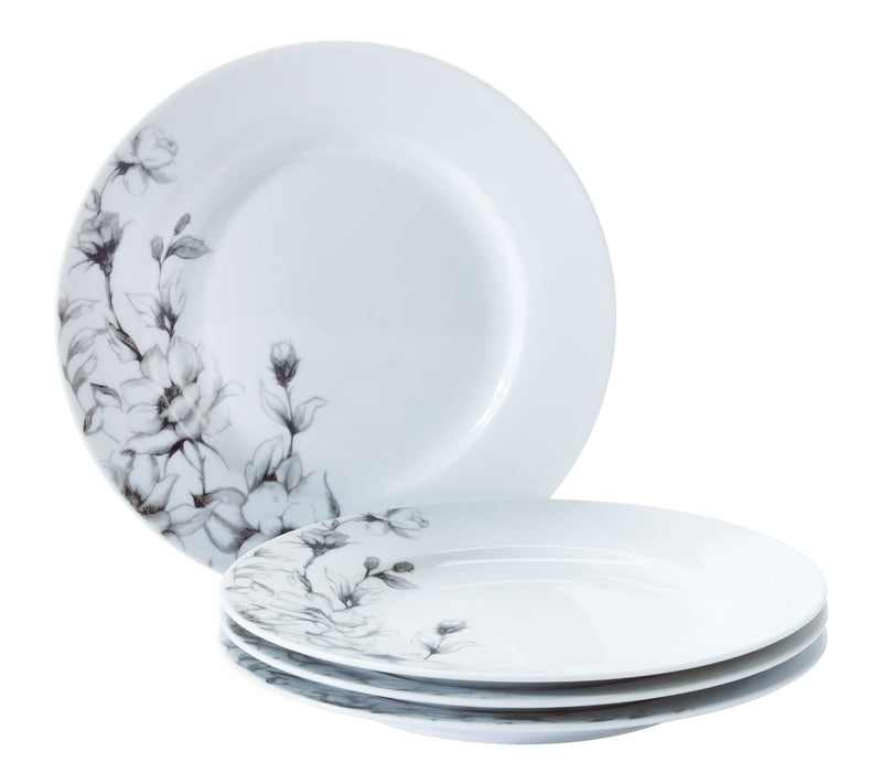 CANVAS Wild Rose Side Plate, 1-pc, White, Dishwasher & Microwave-Safe, M8
