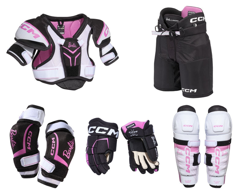 CCM Barbie Hockey Protective Kit, Youth, Assorted Sizes U8